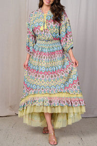 Boho Spring Flair Dress - In Stock - Fits up to plus