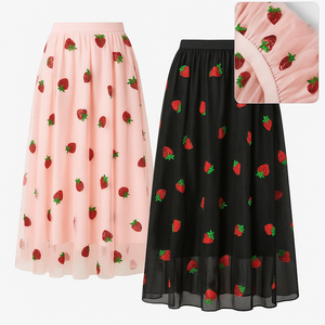 Berry Bliss Mesh Skirt – Pink or Black
