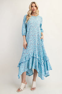 Bluetiful Ruffled Hem Dress*Curvy* ETA 3/4