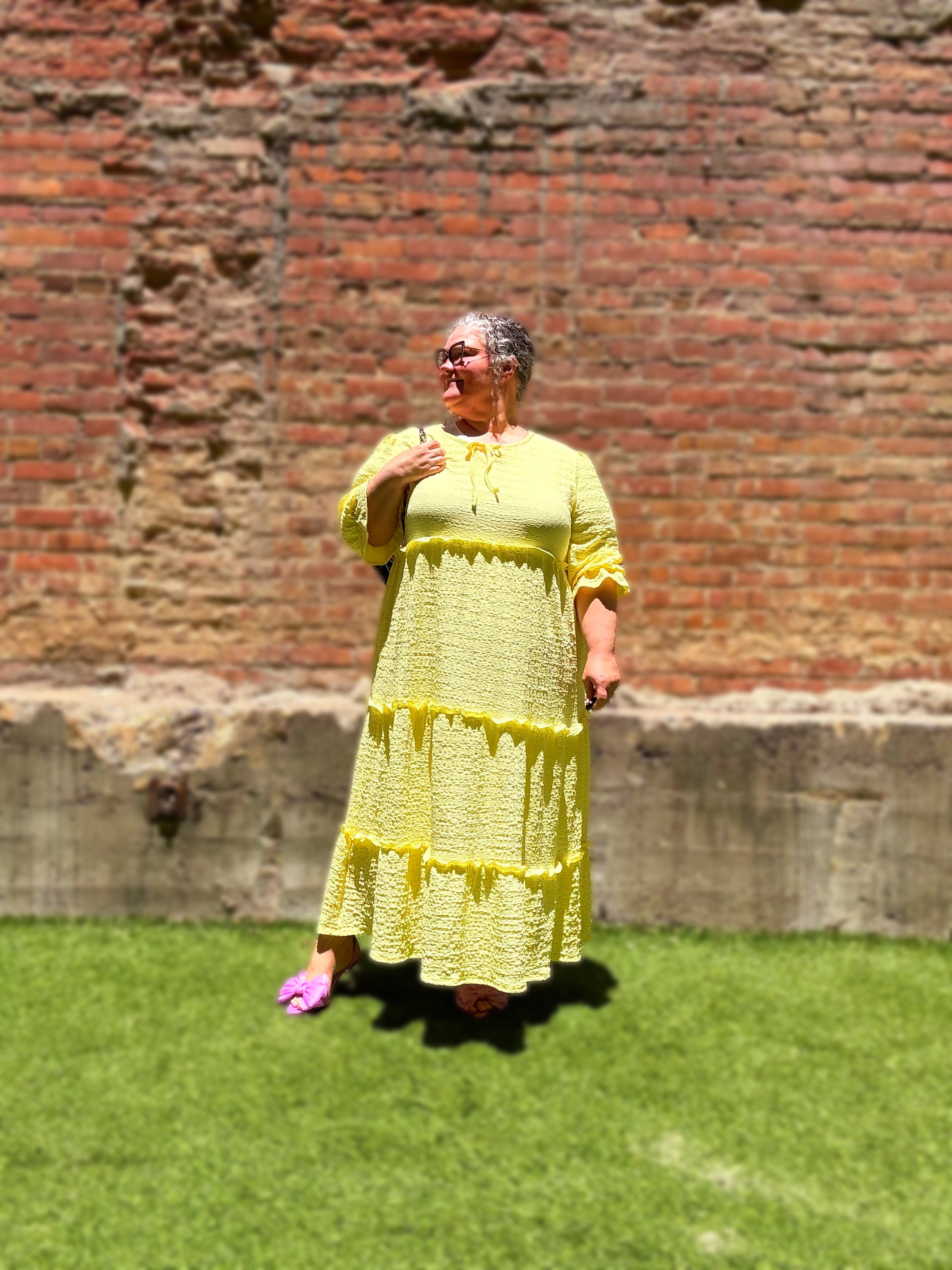 Yellow Beauty Tiered Dress * S - 3X