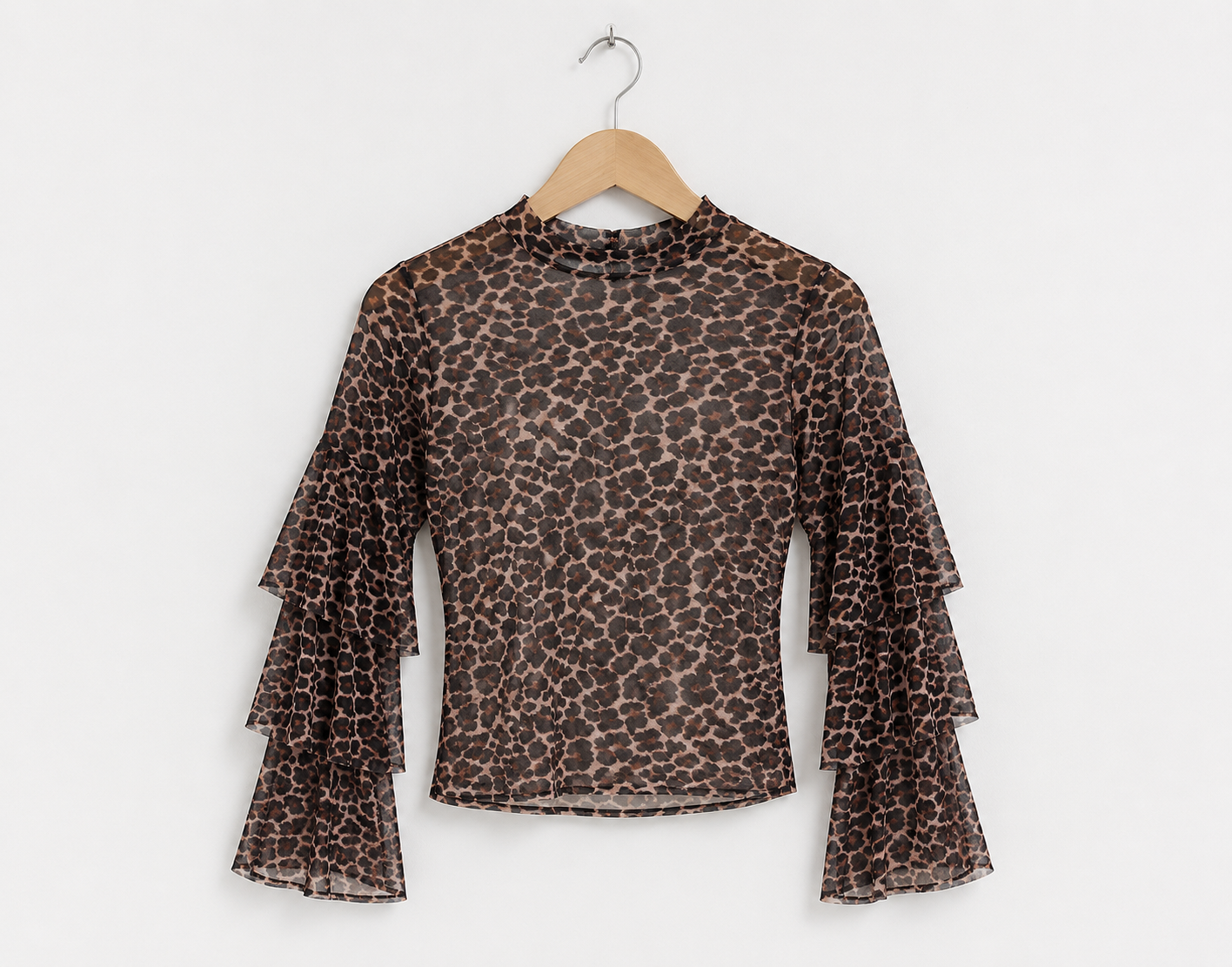 Rustic Leopard Mesh Top | Blessed To Bless Boutique