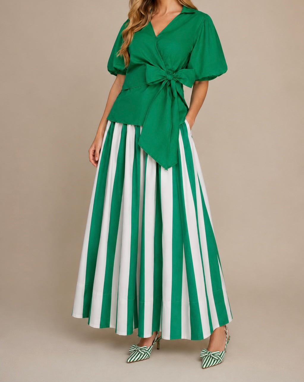 Emerald Society Bow Top | Modest Bow Blouse | Blessed To Bless Boutique