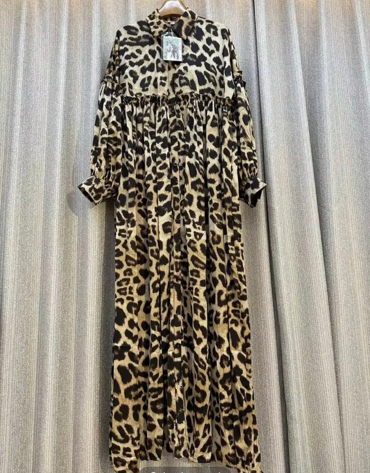 Animal print maxi dress