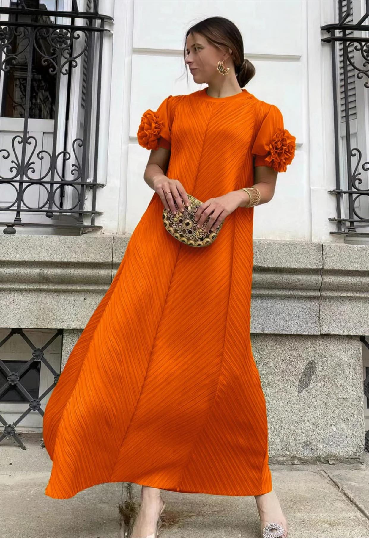  Rusty Orange Color - London Dress ☆ Preorder ☆ ETA 2/3 Weeks