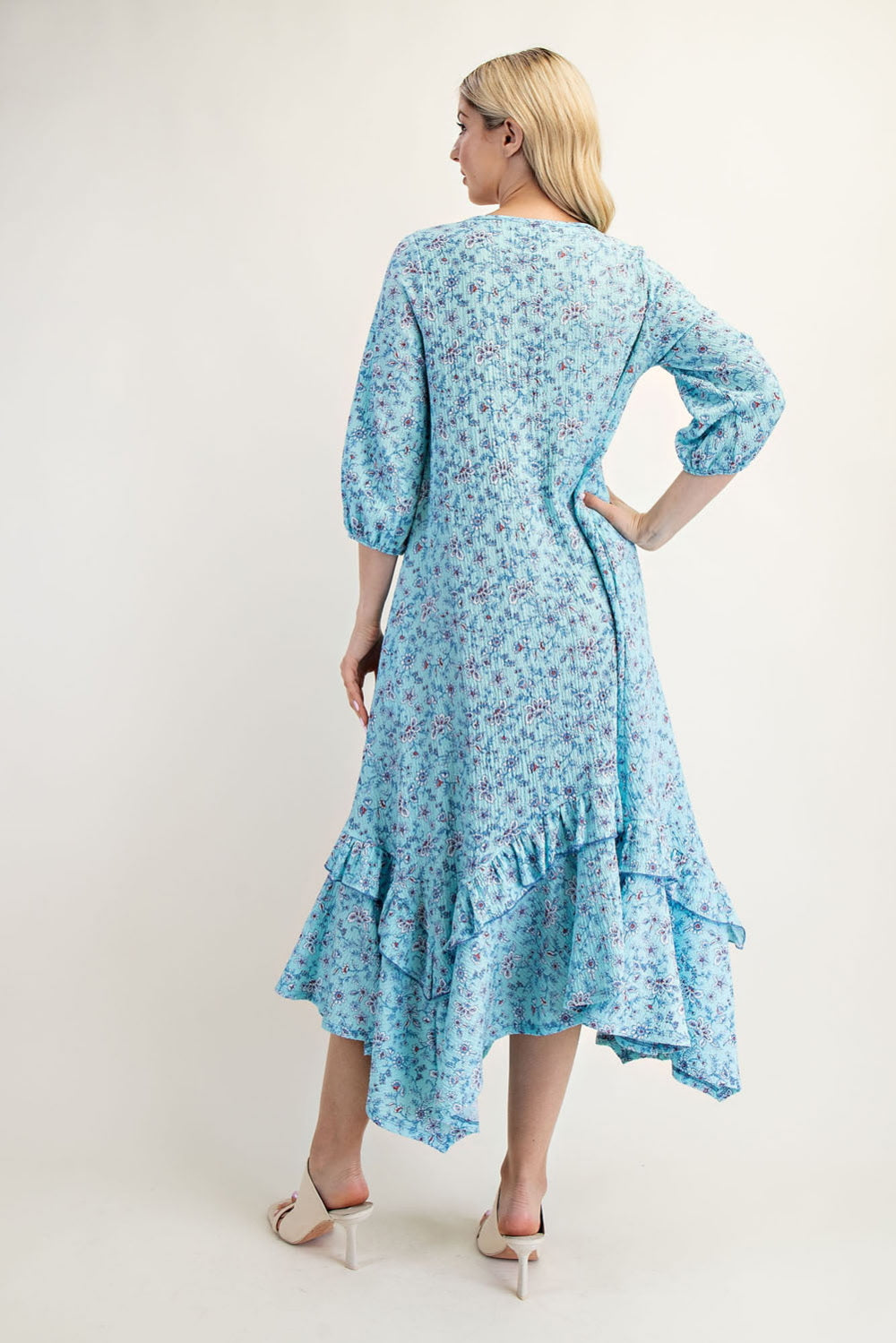 Bluetiful Ruffled Hem Dress*Curvy* ETA 3/4