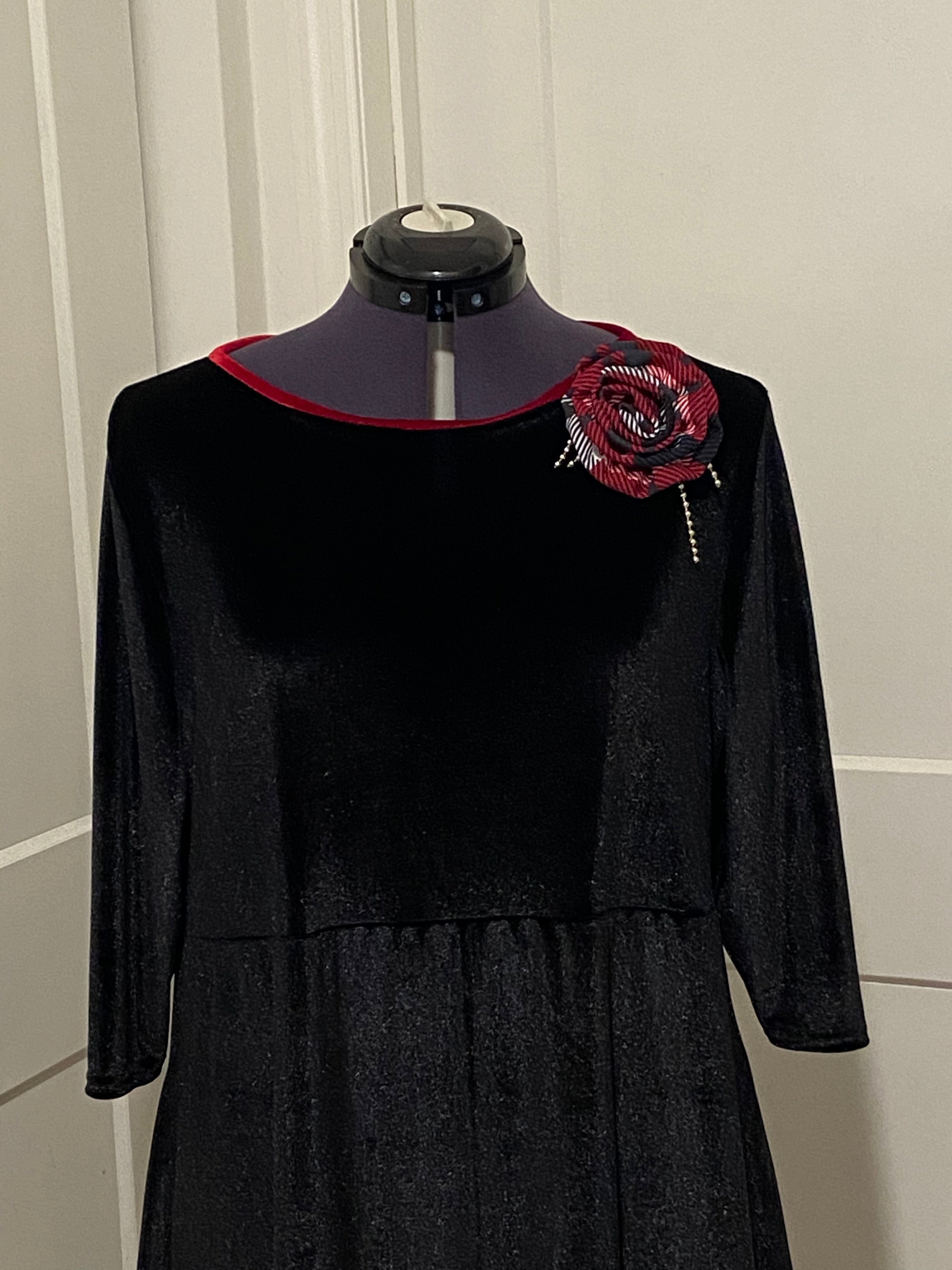 Enchanting Christmas In Black Velvet & Plaid Exclusive ***Small - 3X - Blessed To Bless Boutique