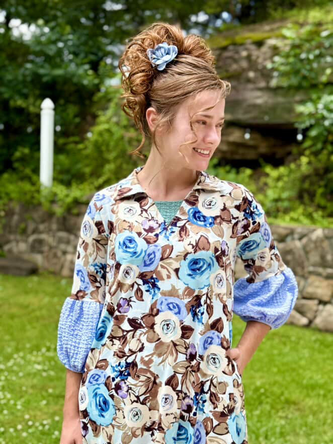 Blue Petals Poise Dress * Reg & Curvy