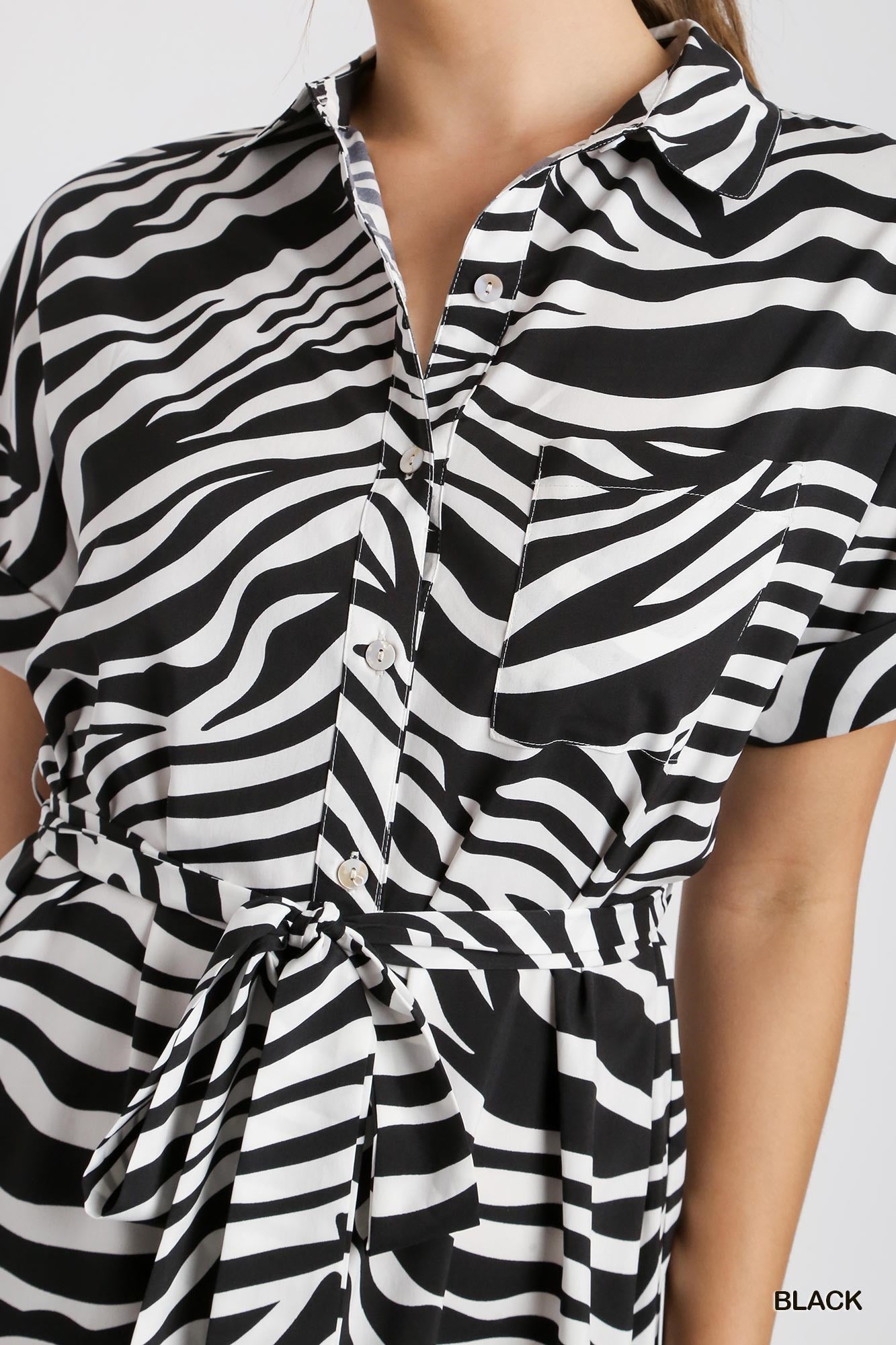 Chic Safari Shirt Dress