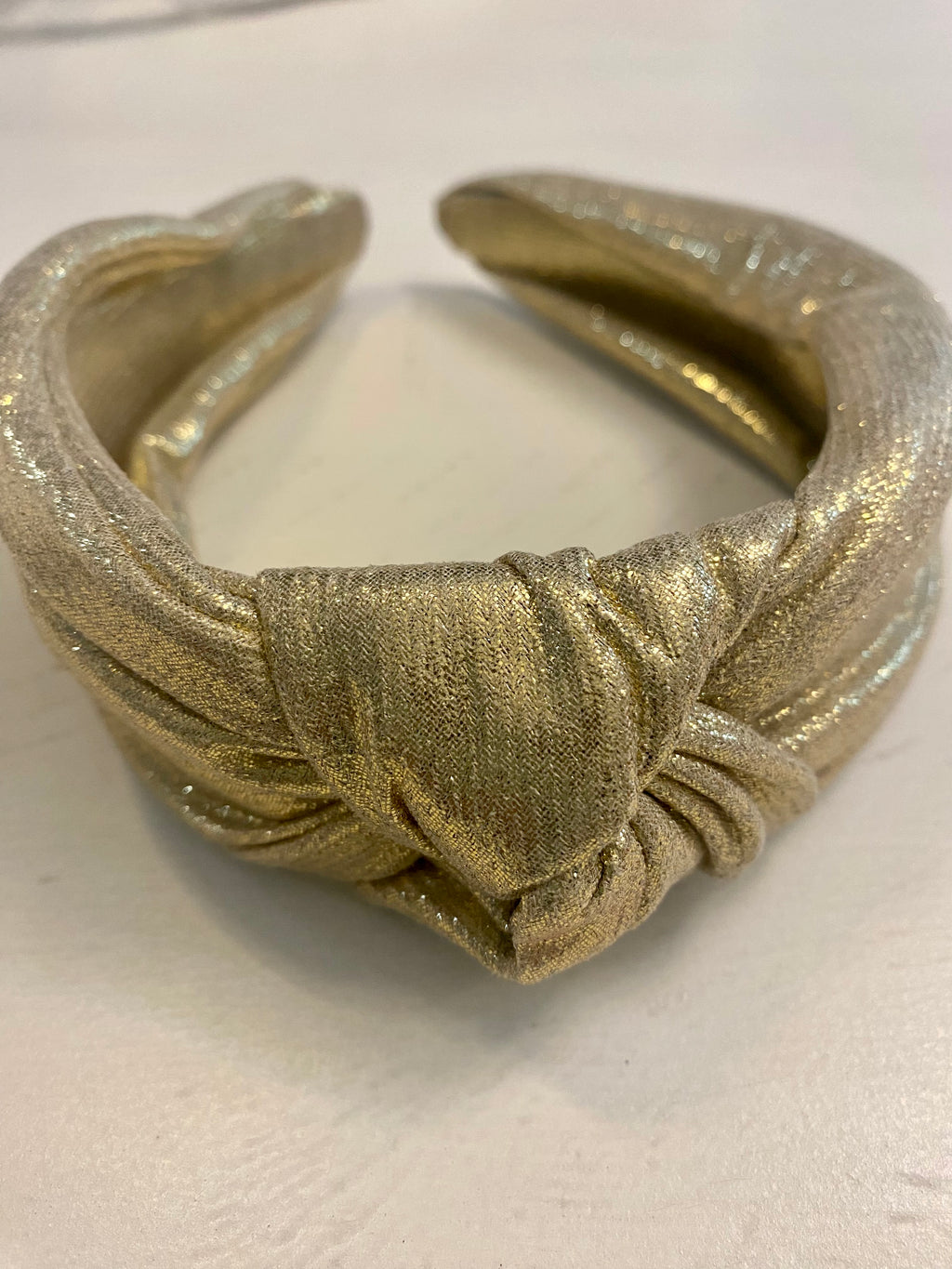 Gold shimmer headband 