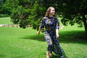 Soft Petal Midi Overlay Dress