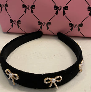 Velvet Bow Headband