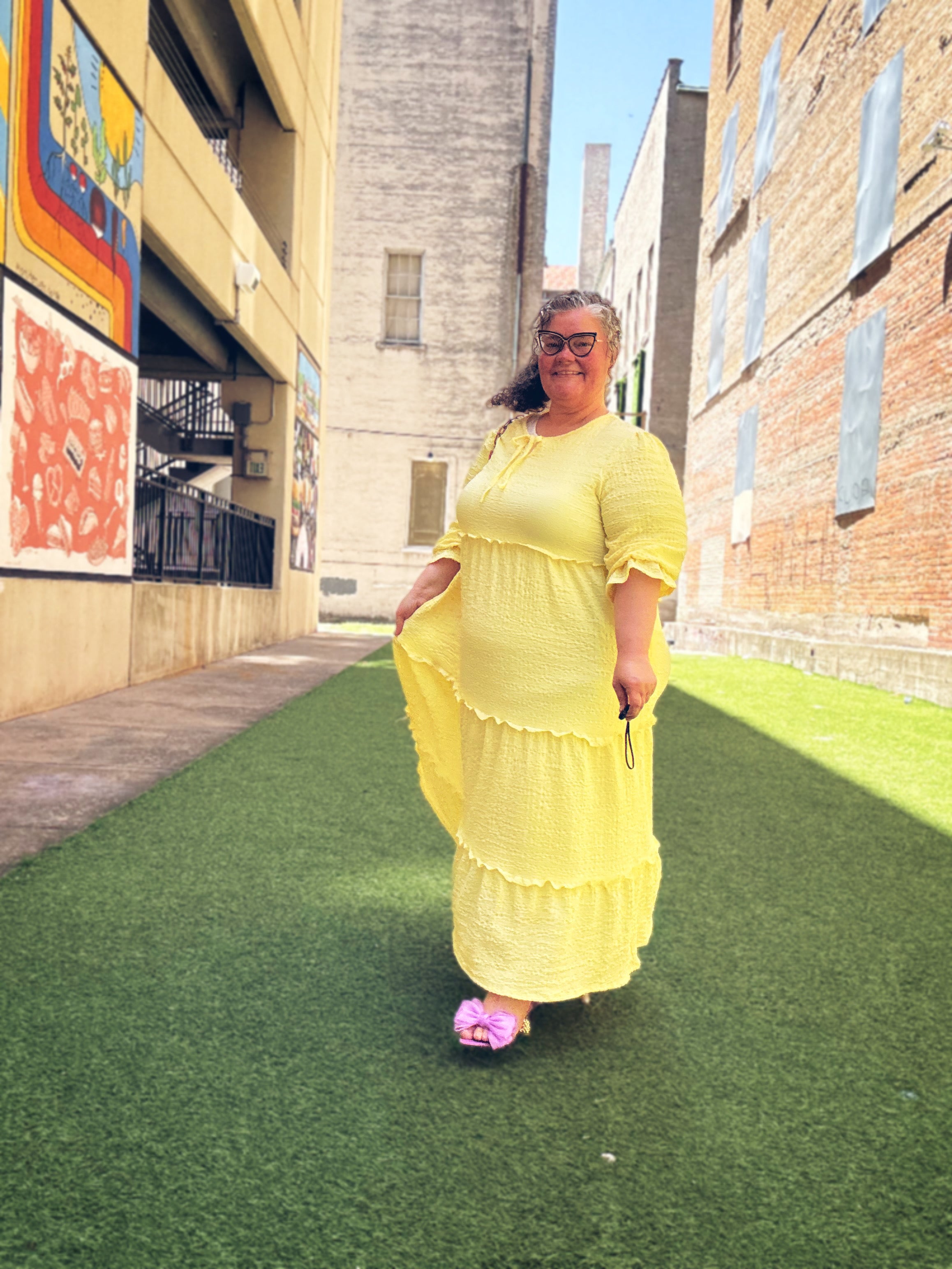 Yellow Beauty Tiered Dress * S - 3X
