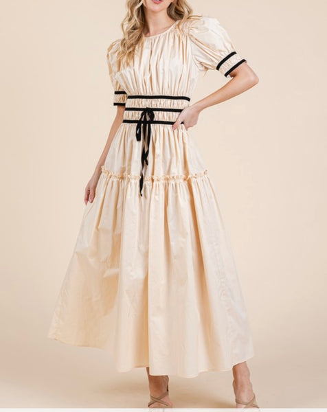 Della ribbon dress　BK　ANDMARY The Noir Ribbon Dress – Blessed To Bless Boutique