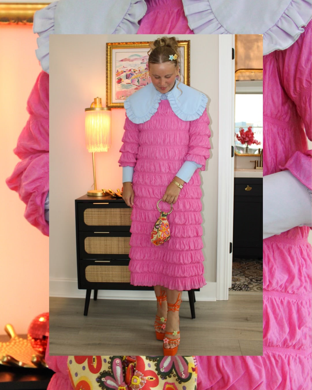 Bubble Gum Pink Tiers Dress 🎀