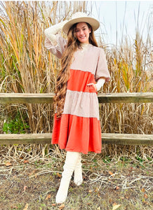 Autumn Bliss In Stripes Dress ☆ S - 2X ☆