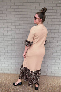 Leopard Latte Luxe Dress