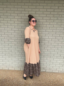 Leopard Latte Luxe Dress
