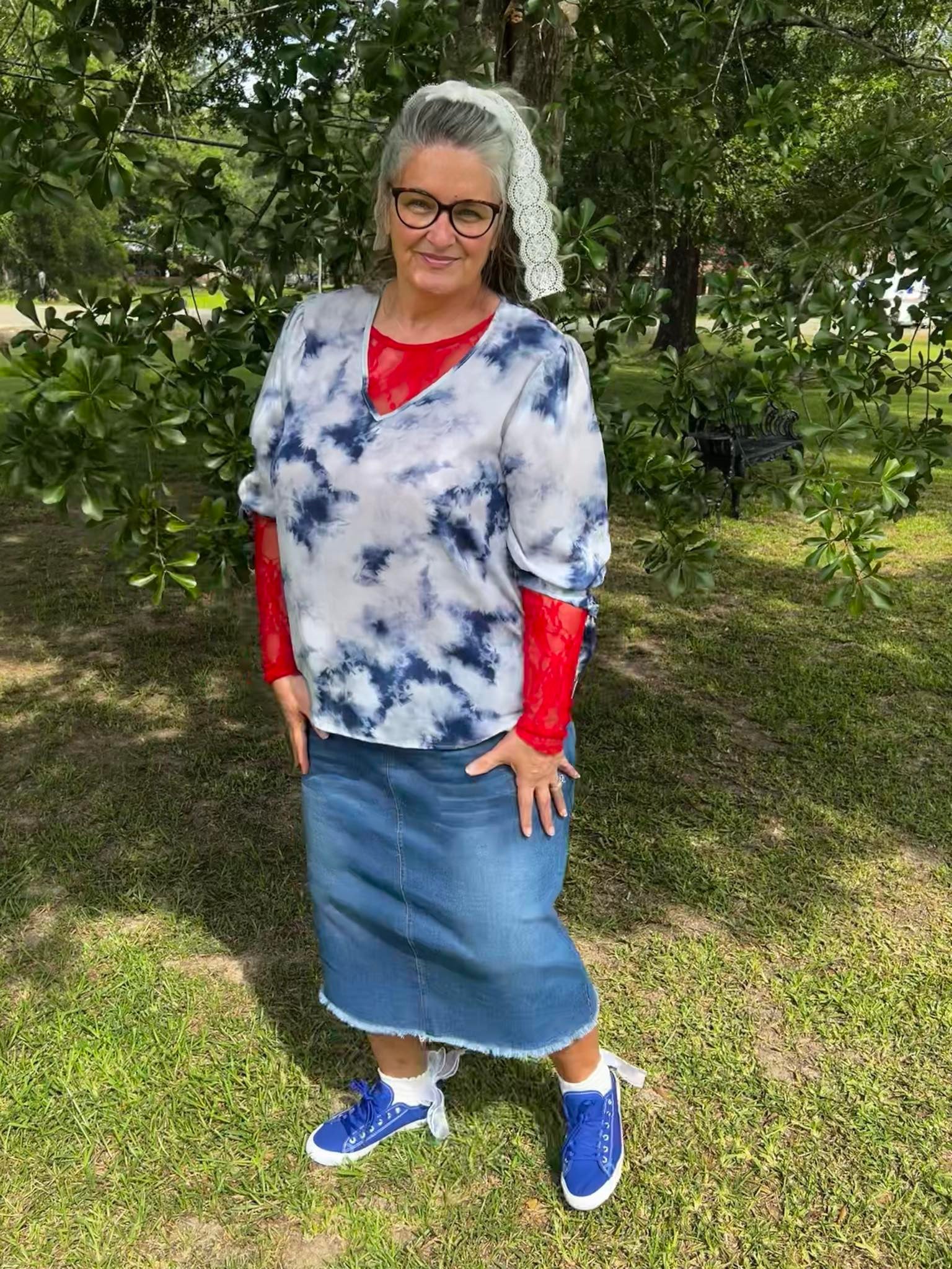 Liberty Breeze Tie-Dye Top - S - 3X