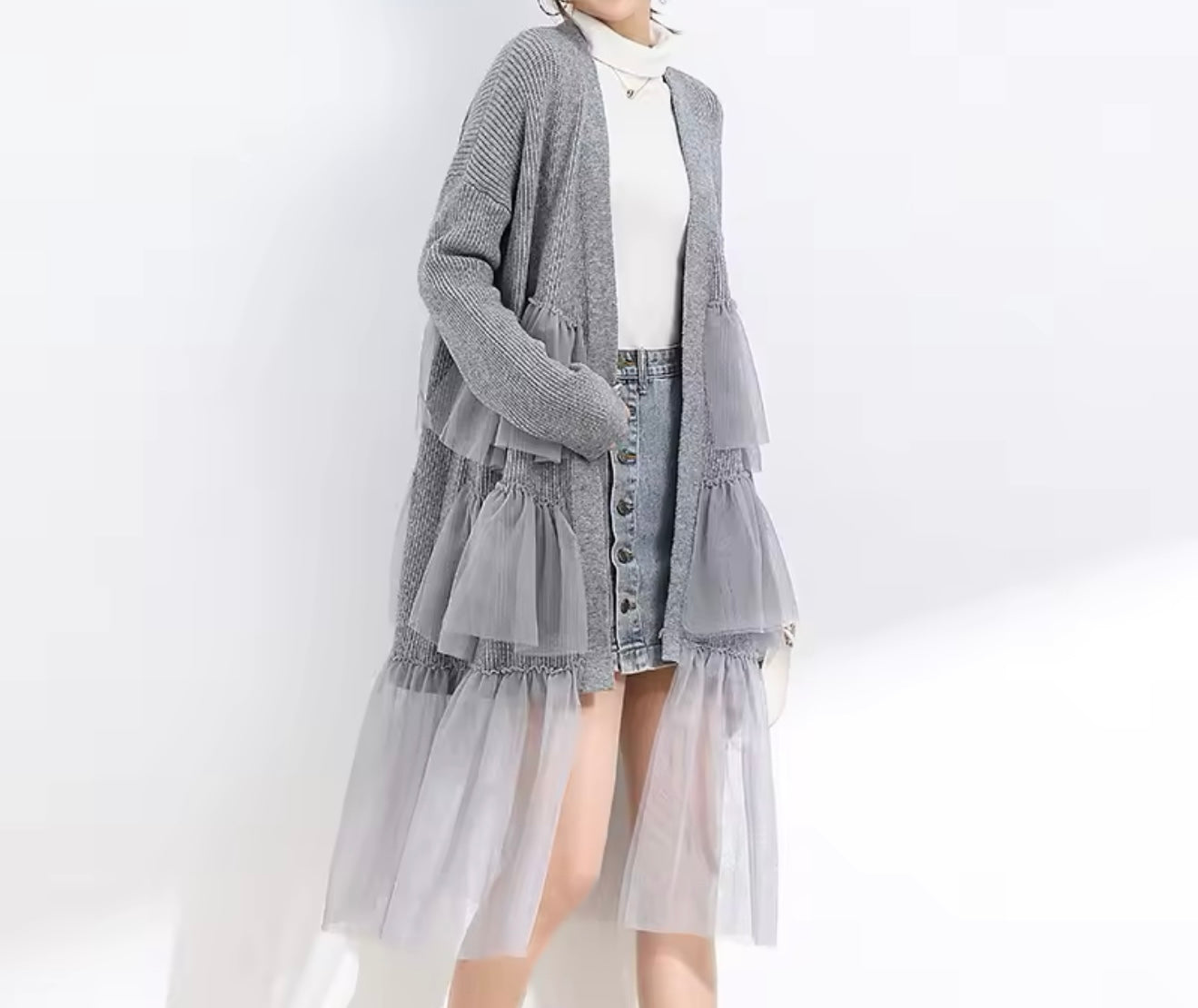 Look at these Ruffles Cardigan-Preorder* ETA 2/3 Weeks