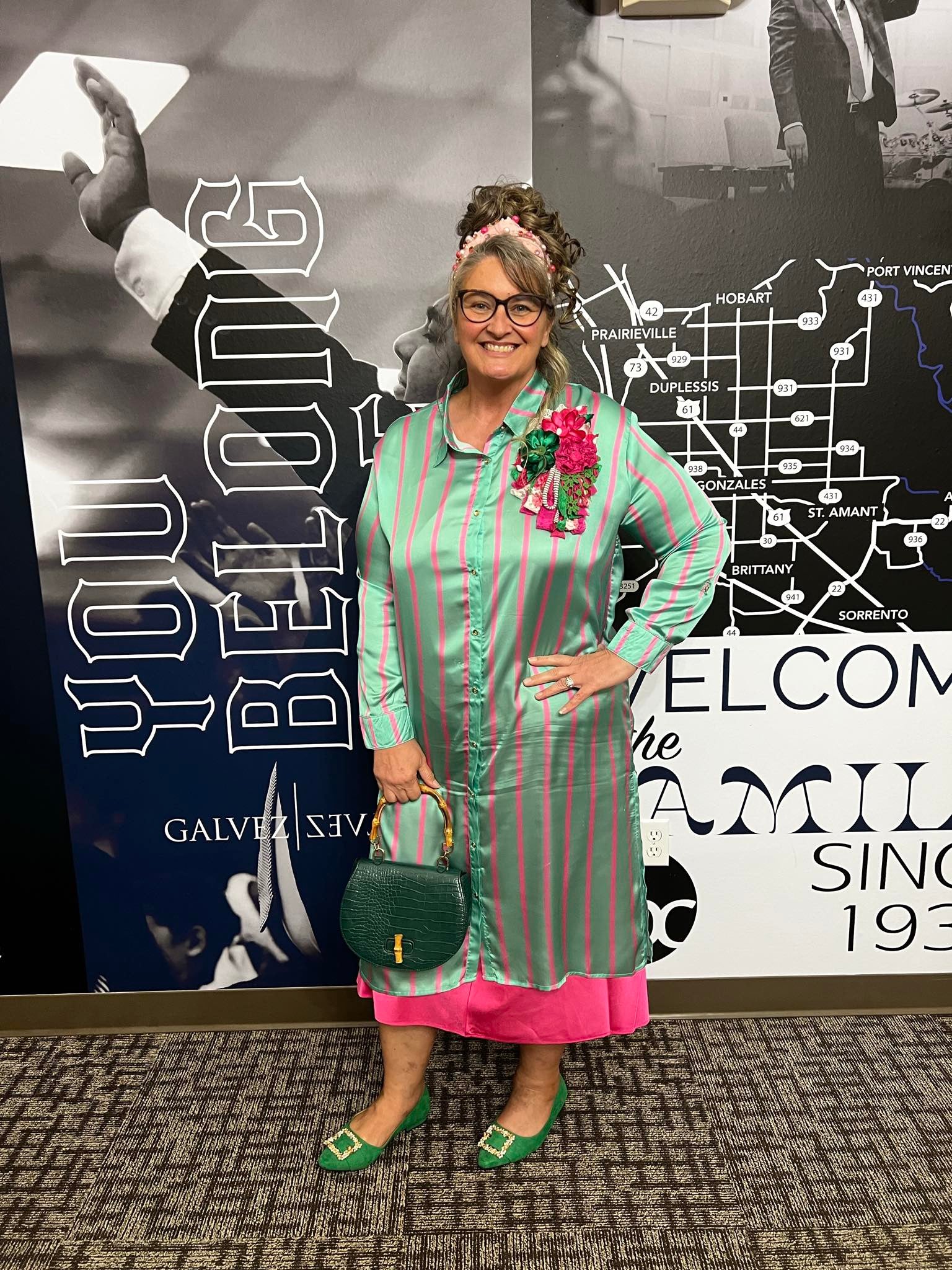 Emerald Glam Button Down Dress - Curvy XL - 2X