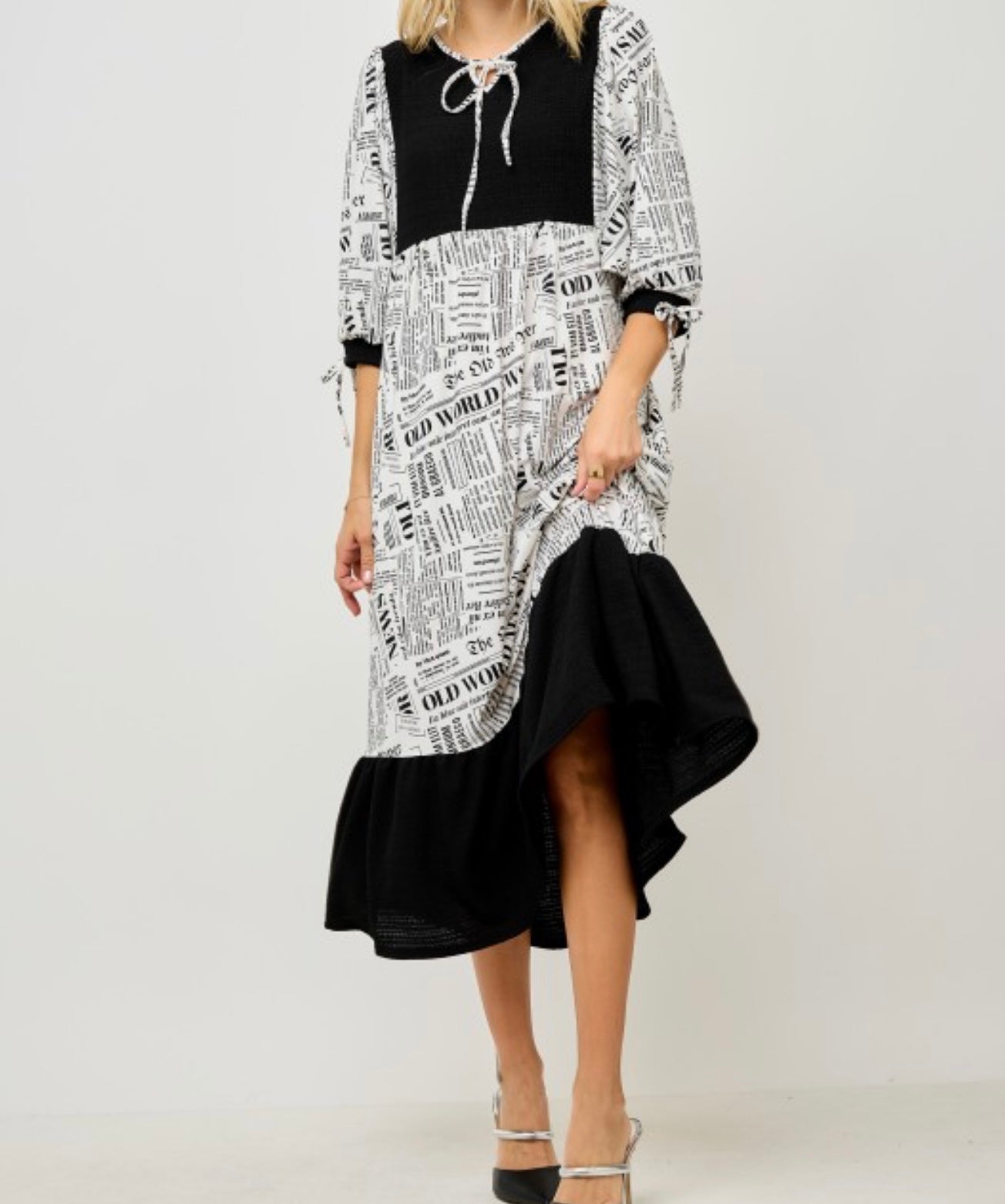 Vintage Press Midi Dress * Small - 3X