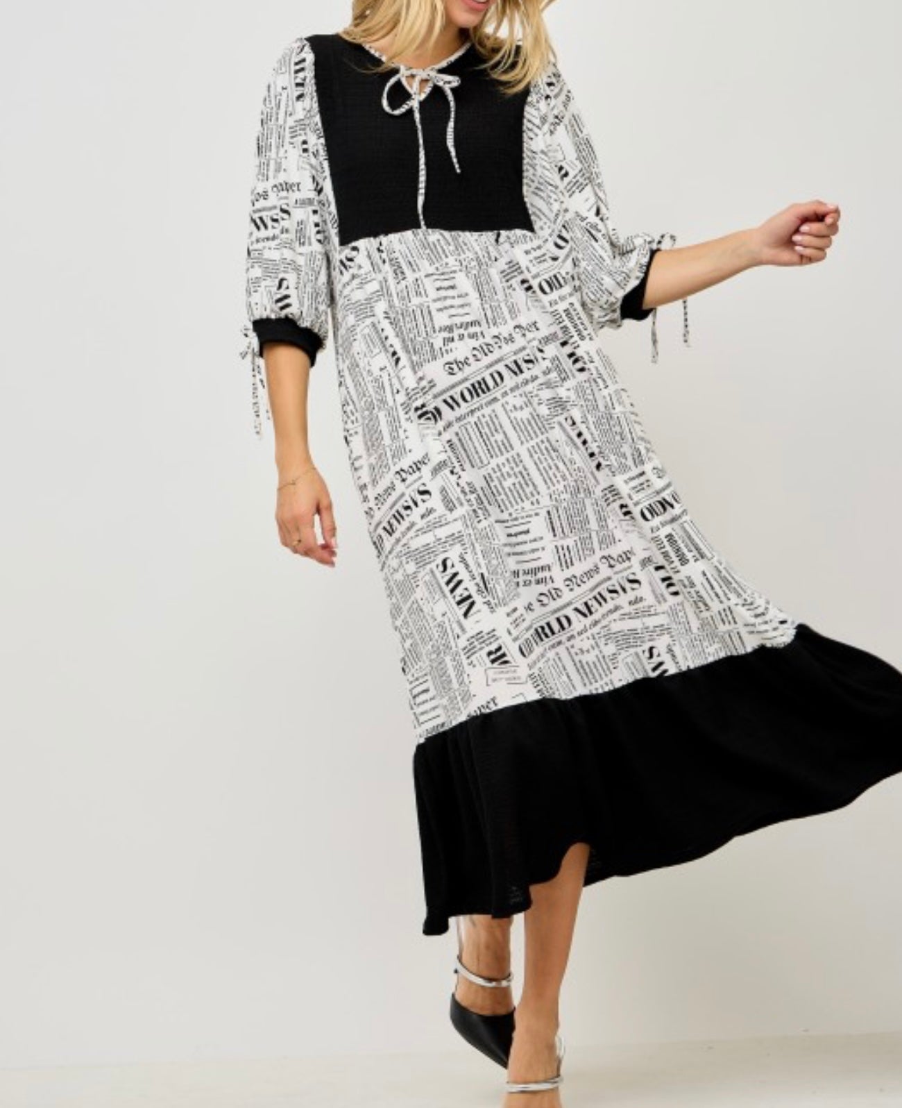 Vintage Press Midi Dress * Small - 3X