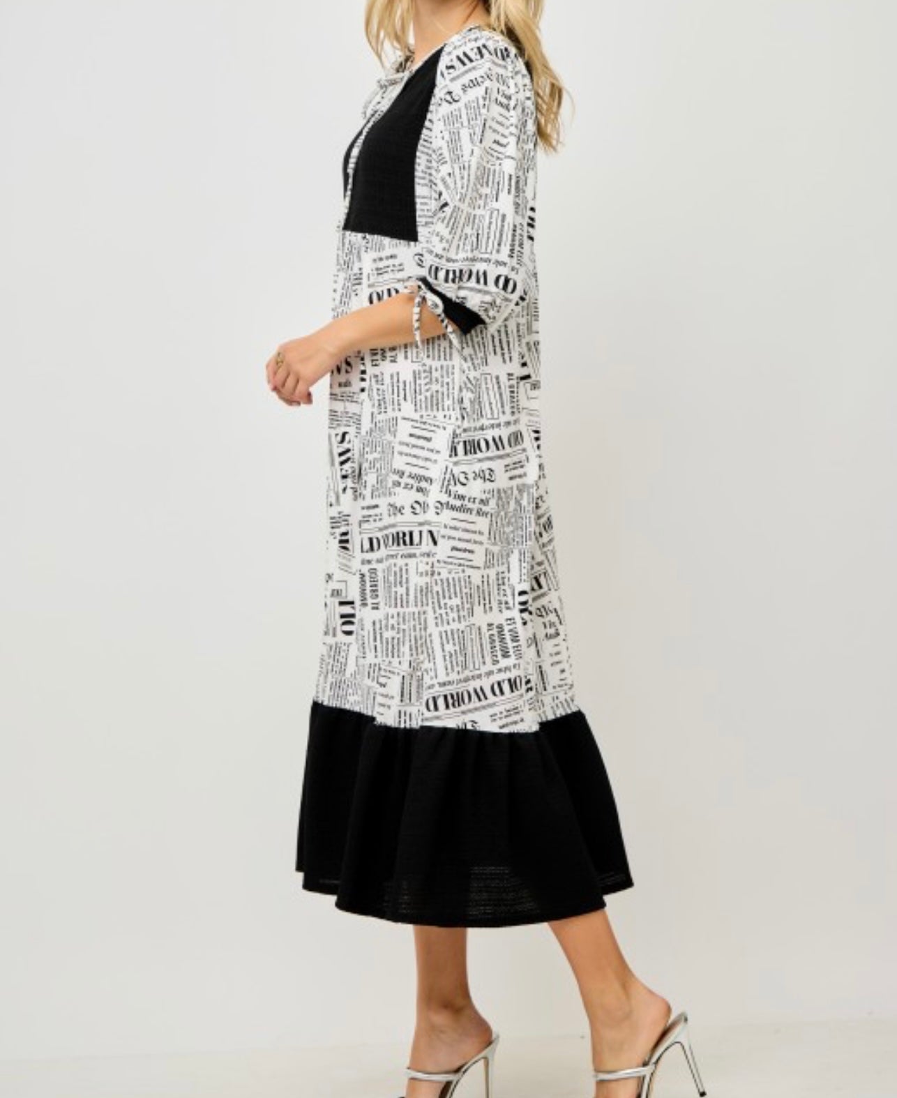 Vintage Press Midi Dress * Small - 3X