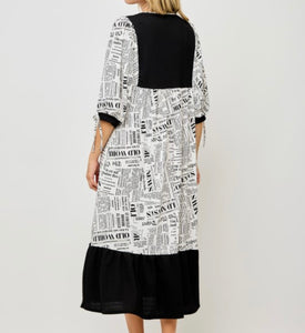 Vintage Press Midi Dress * Small - 3X