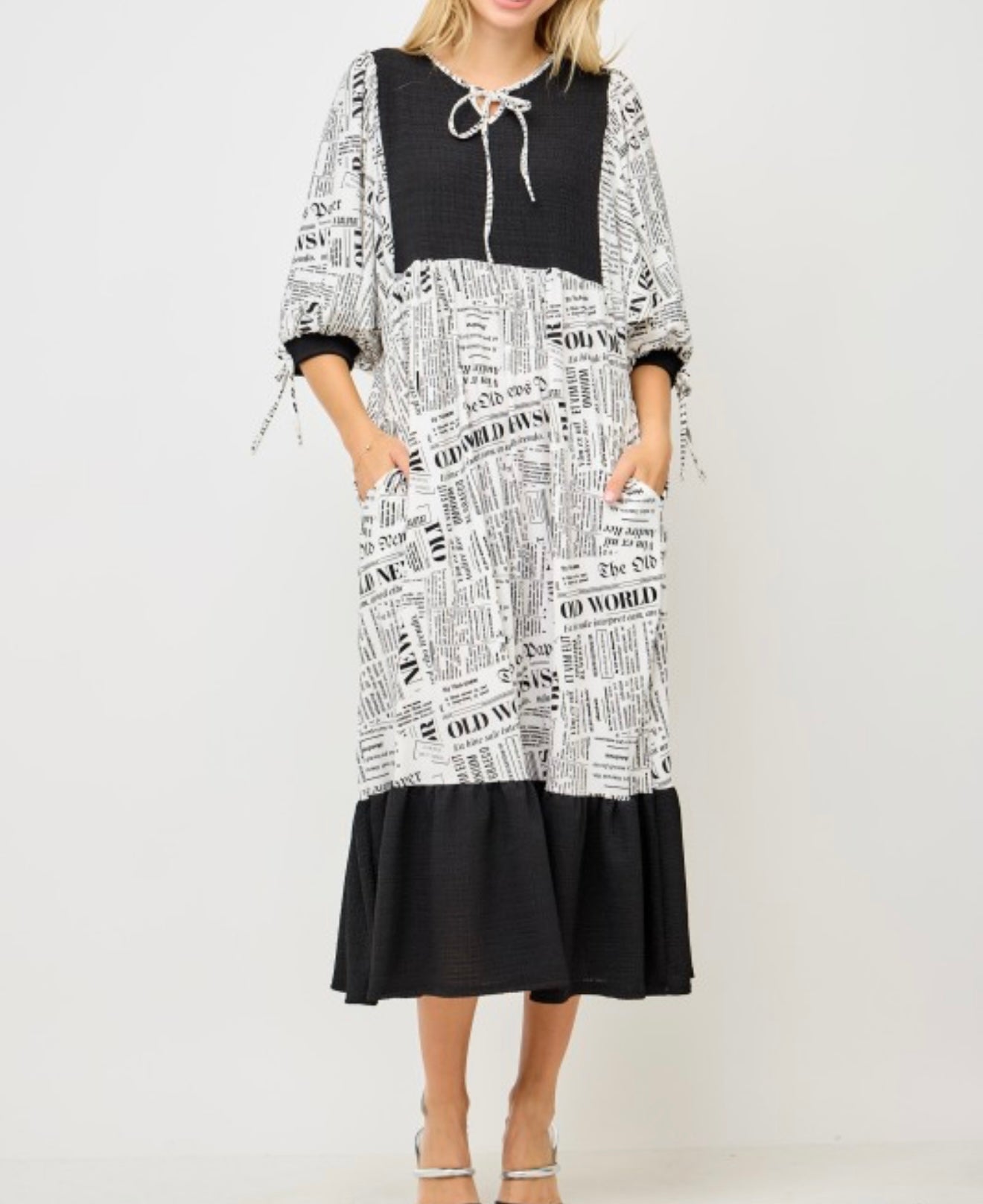 Vintage Press Midi Dress * Small - 3X