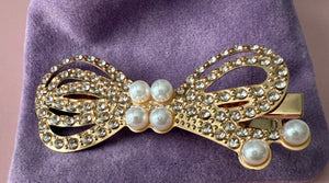 Pearl Classic Bow Barrette