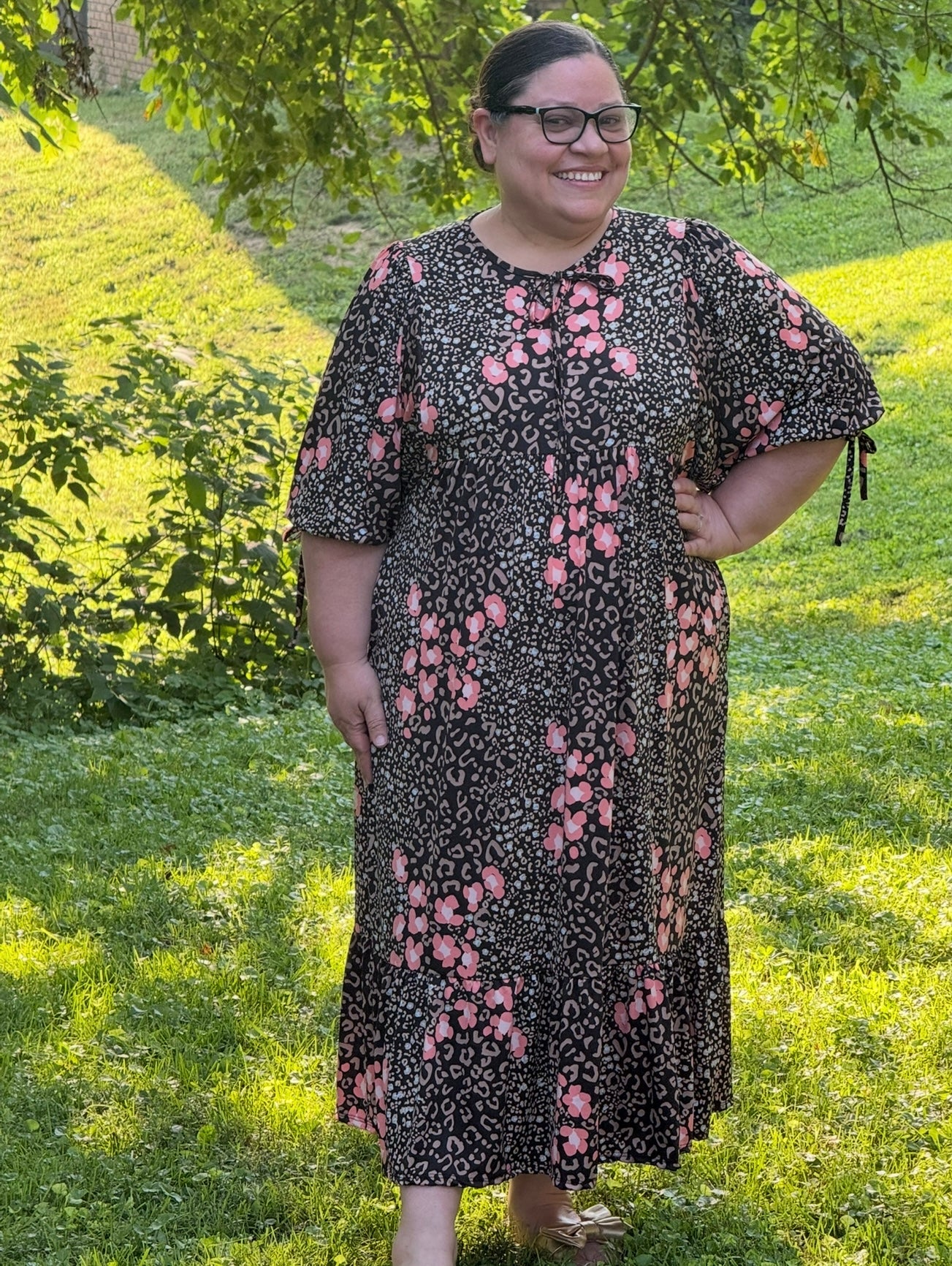 Coral Safari Dress - S - 3X
