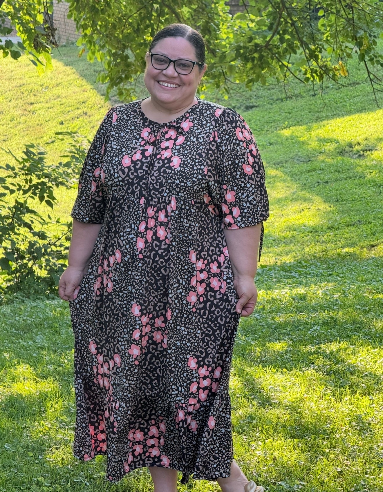Coral Safari Dress - S - 3X