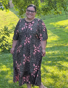 Coral Safari Dress - S - 3X