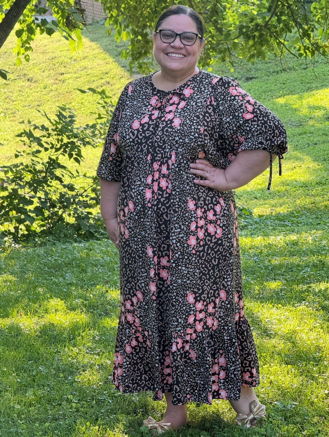 Coral Safari Dress - S - 3X