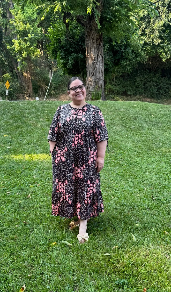 Coral Safari Dress - S - 3X
