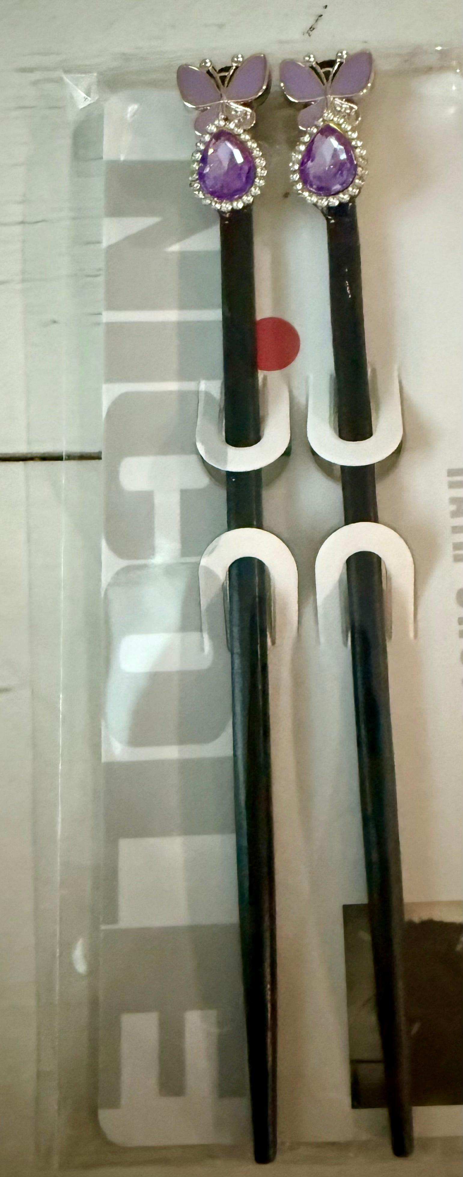 Crowned Elegance Hair Stick Collection - Seven Color Options