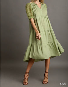 Sage Serenity Midi Dress