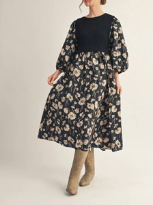 Evening Botanica Midi Dress