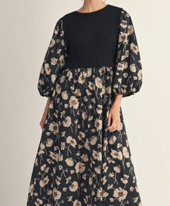 Evening Botanica Midi Dress