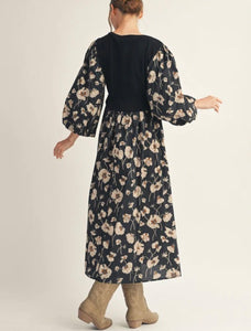 Evening Botanica Midi Dress