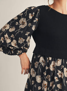 Evening Botanica Midi Dress