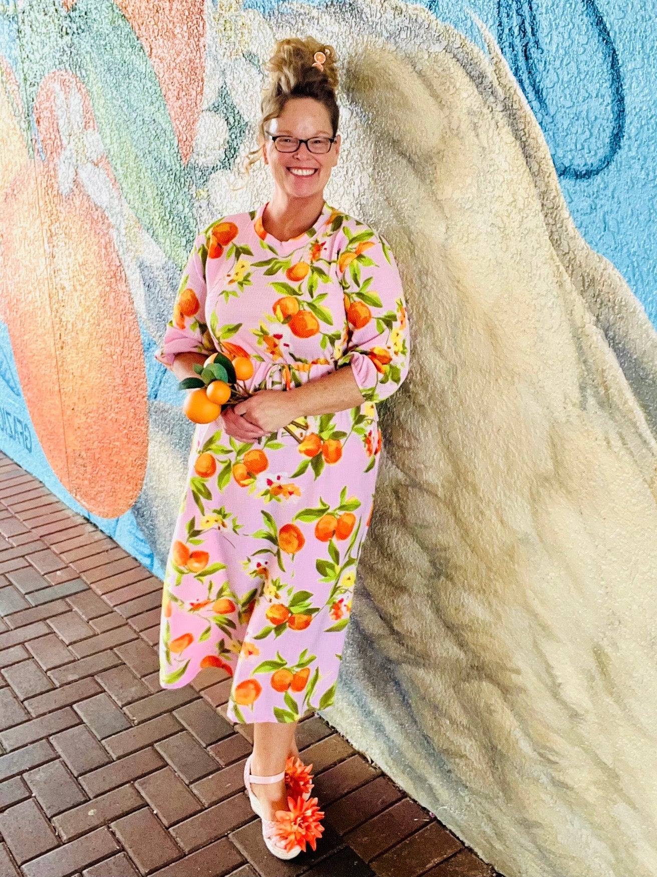 Sweet Orange Blossom Dress
