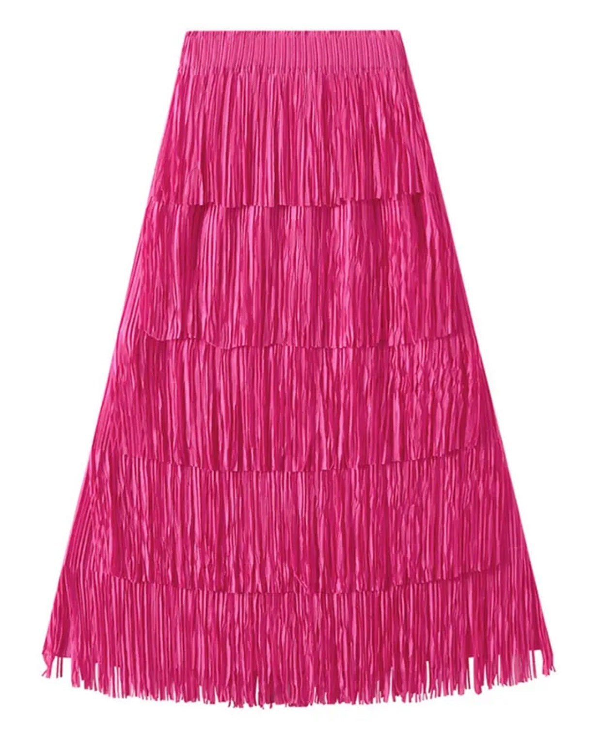 Rose Pink - Fringe Elegance Skirt ☆ Preorder ☆ 2/3 Weeks