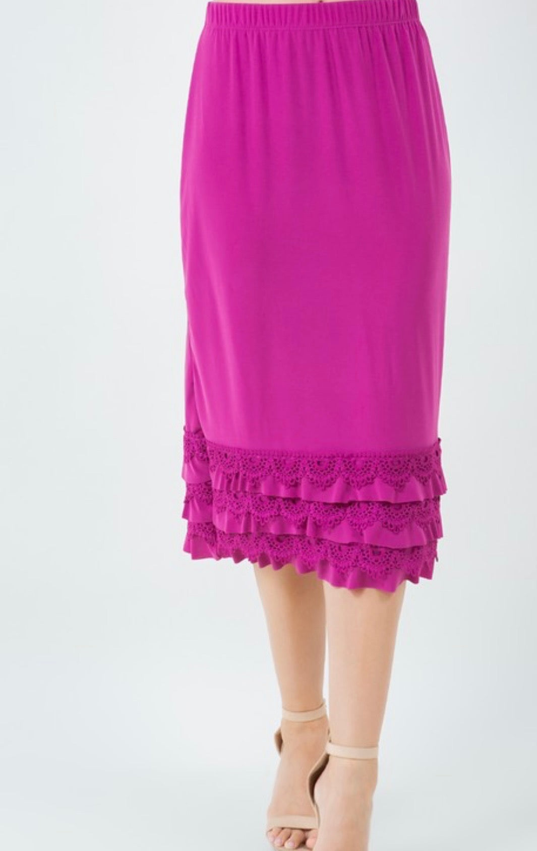 It's Fall Y'all Slip Extenders - With Ruffled Bottom - Magenta Color