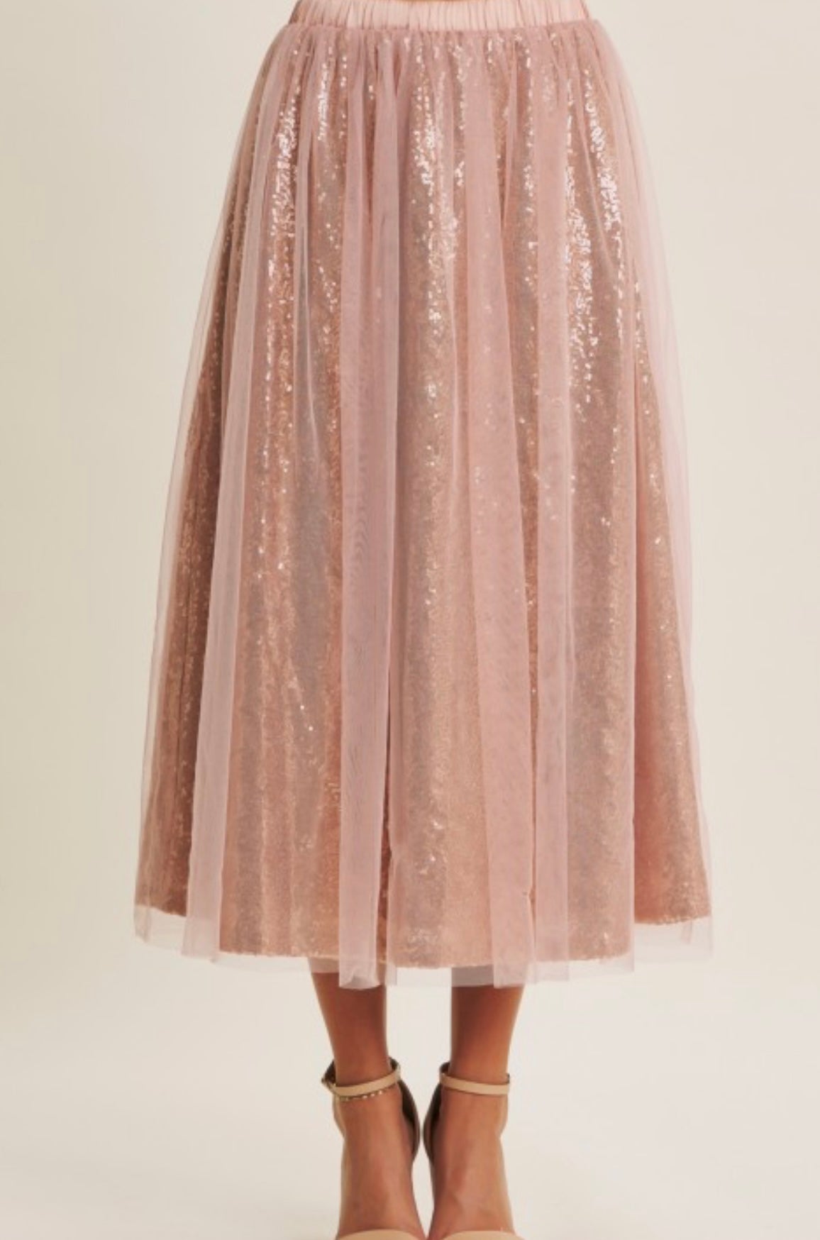 ✨ Blush Shimmer Tulle Skirt ✨