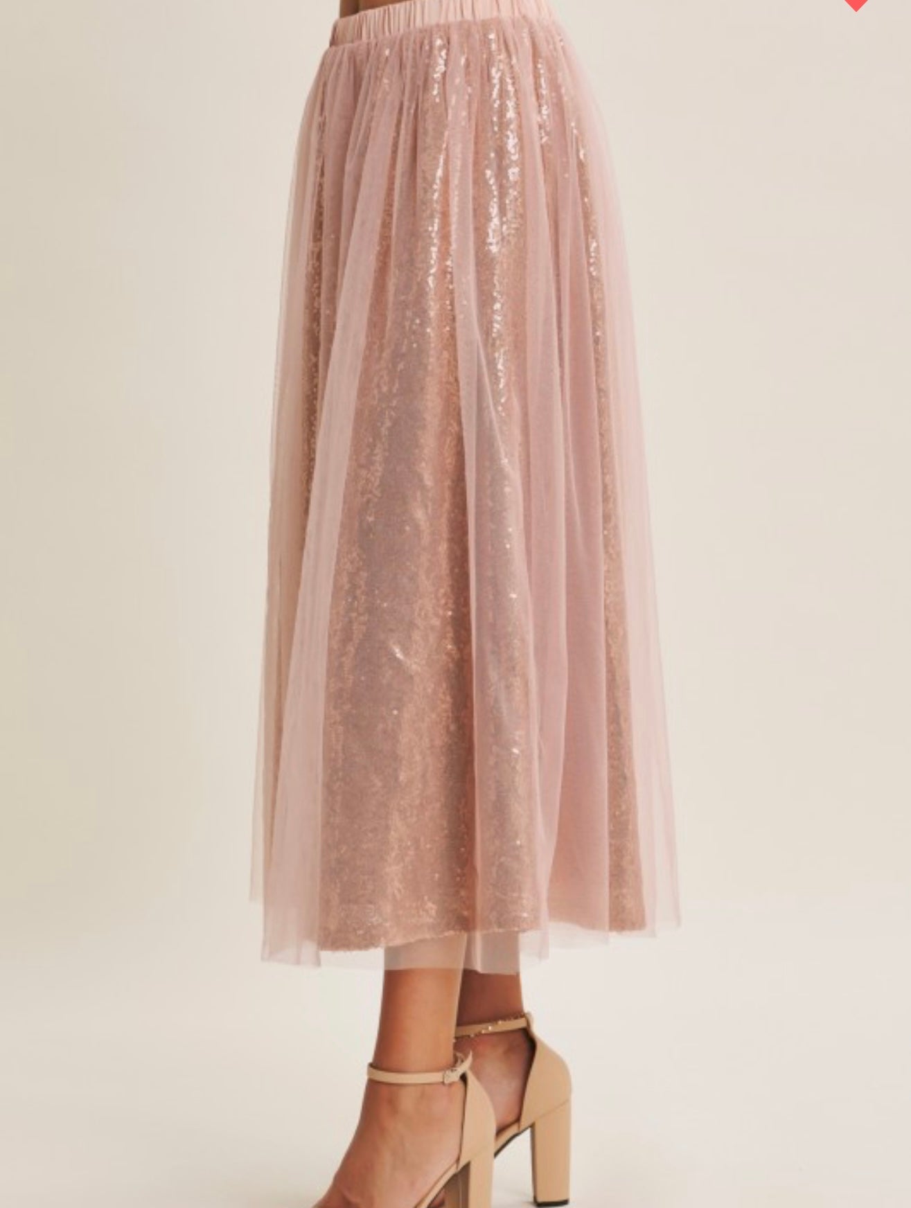 ✨ Blush Shimmer Tulle Skirt ✨