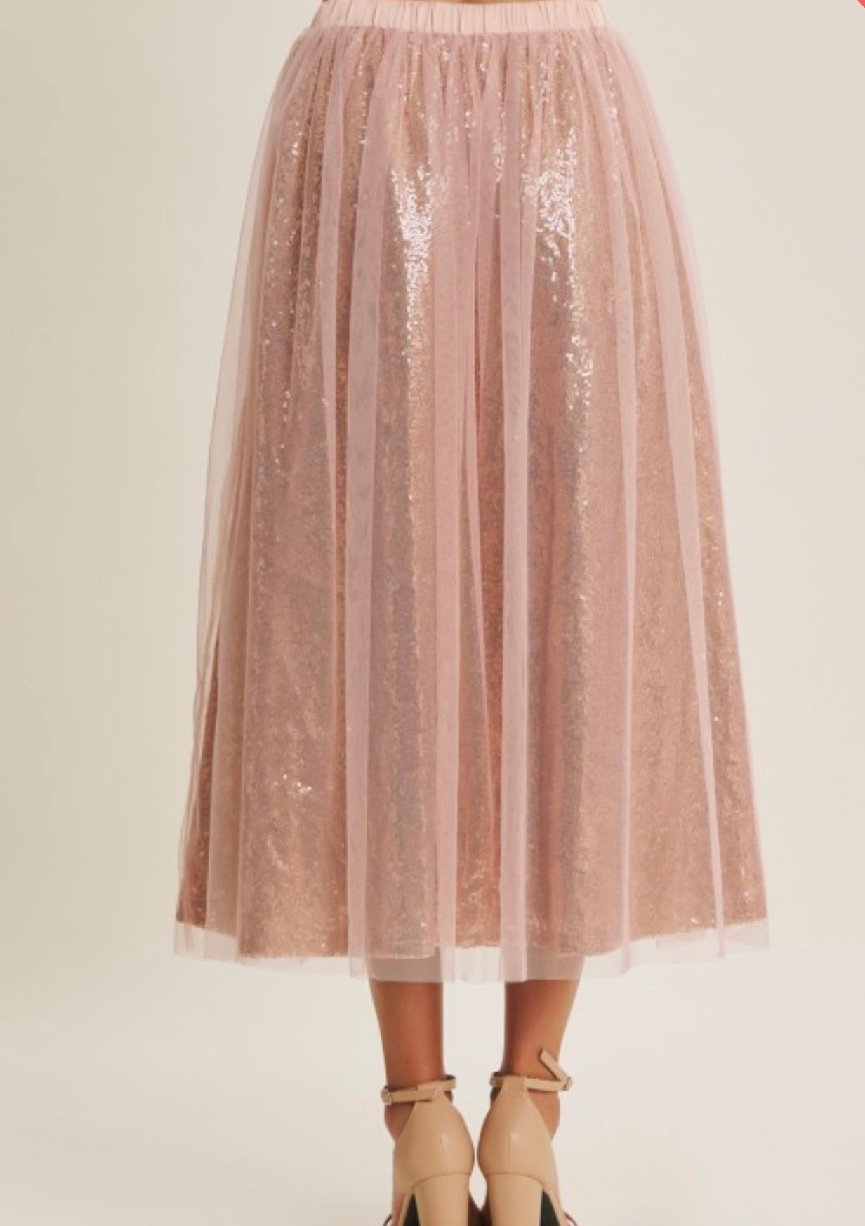 ✨ Blush Shimmer Tulle Skirt ✨