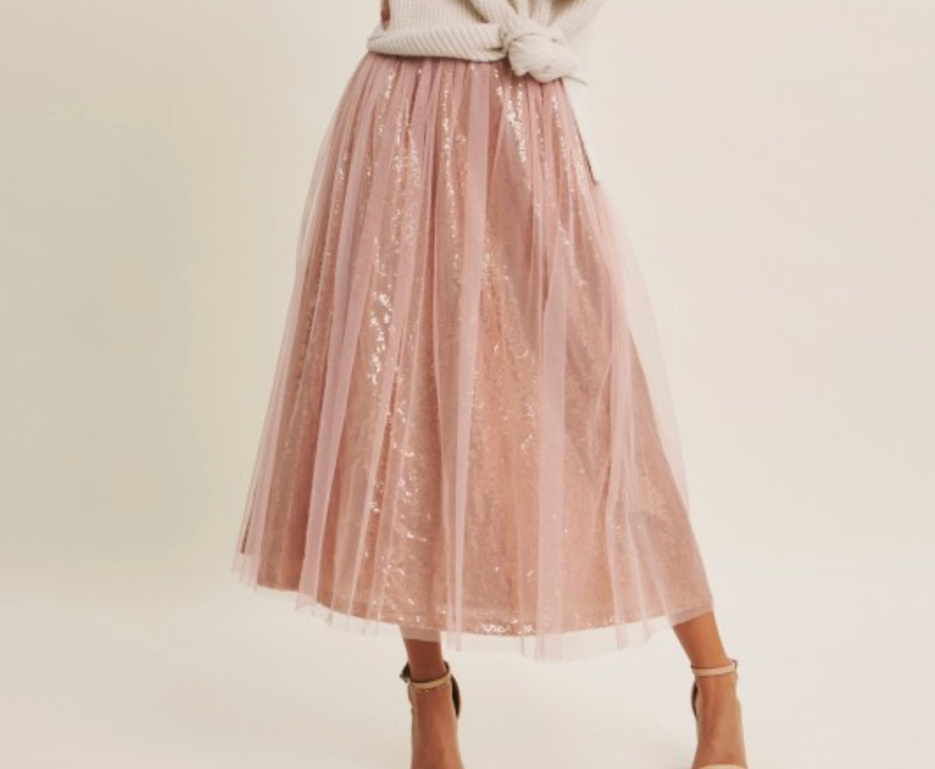✨ Blush Shimmer Tulle Skirt ✨