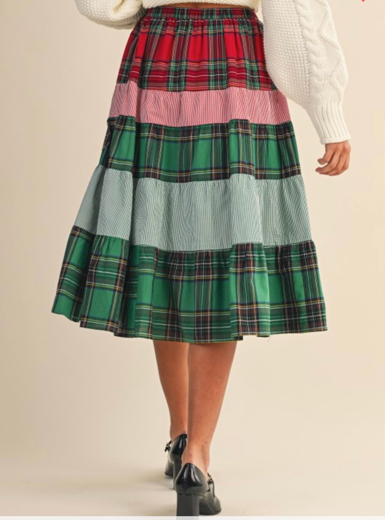 Tartan Tidings Tiered Skirt 🎄🎁