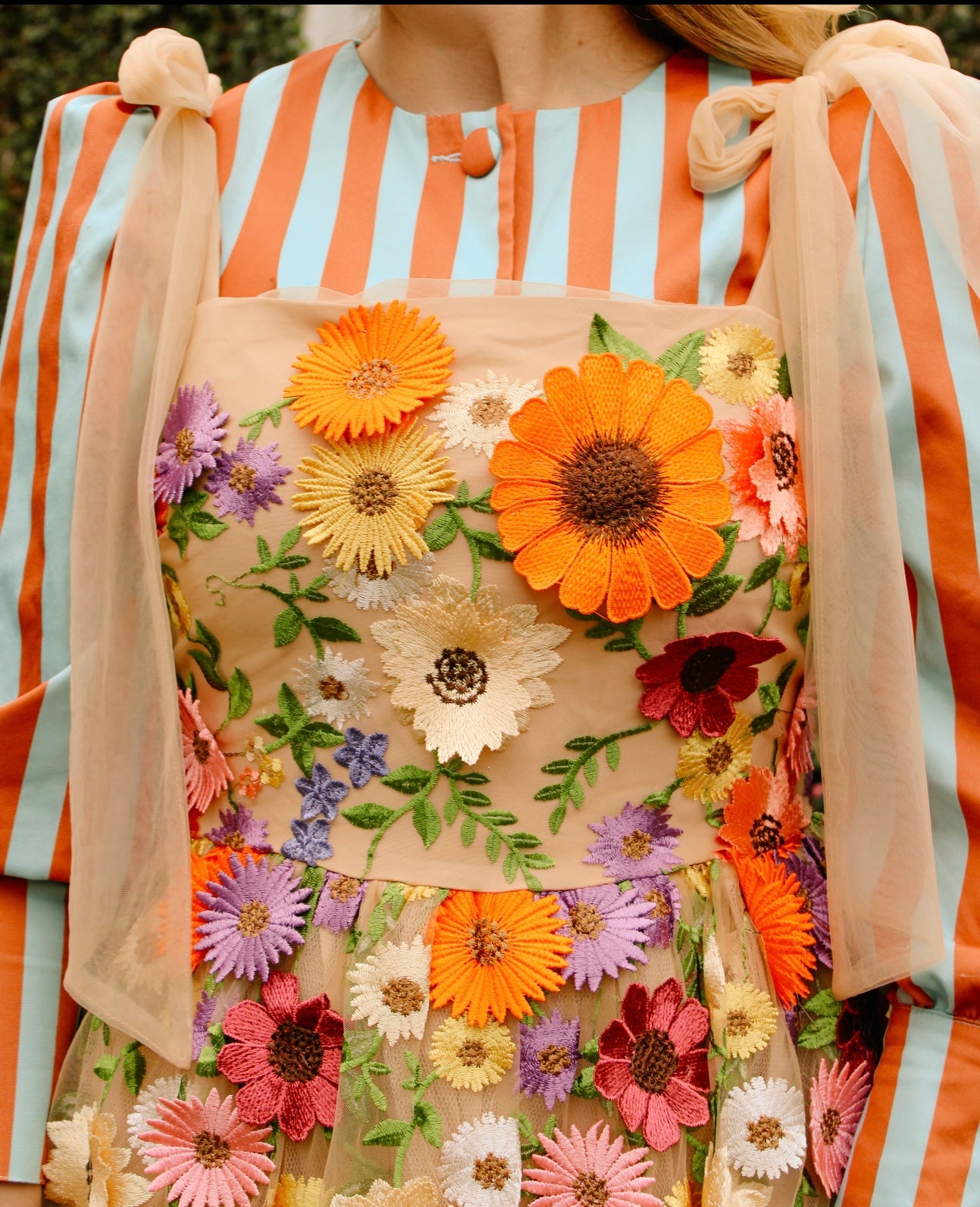 Whimsy Elegance • 3D Floral Dress